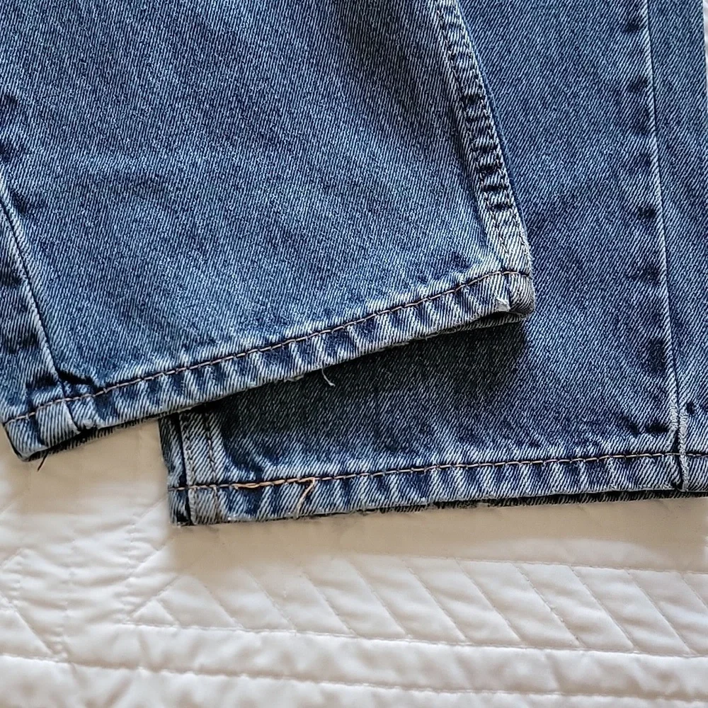 Levi's 505 Mens Classic Blue Jeans Size W34 L30 Roomier Fit In The Thighs/Ankle